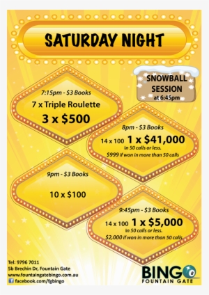 Satpm1 - Fountain Gate Bingo #1211668