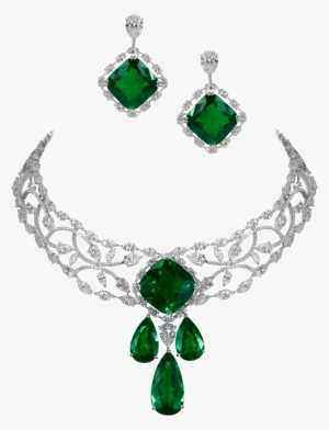 Colombian Emerald And Diamond Suite - Emerald Suite Jewels #1212353