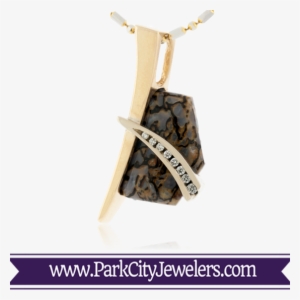 Dinosaur Bone & Diamond Necklace - Necklace #1212907 Dinosaur Bone & Diamond Necklace - Necklace #1212907