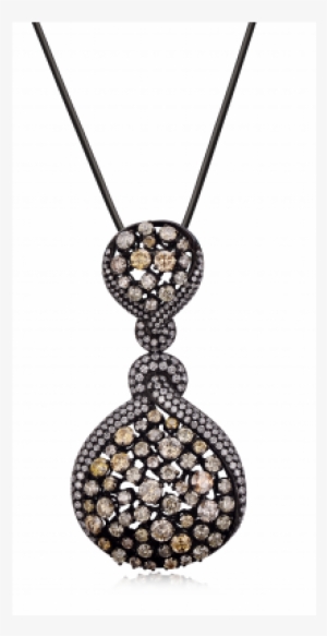 Vera Claw Diamond Pendant 18k Black Gold - Vera #1213184