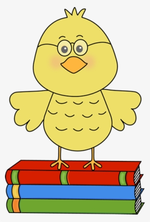 Cute Clipart Book - Bird With Book Clipart #1213309
