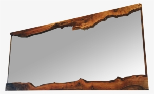 Live Edge Framed Mirror Black Walnut On Chairish - Mirror With Live Edge Wood Frame #1213865