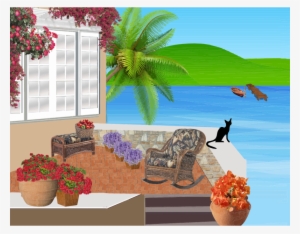 Porch Clipart Balcony - Balcony #1213916