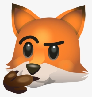 A Fox Thinking Emoji - Cartoon #1214177
