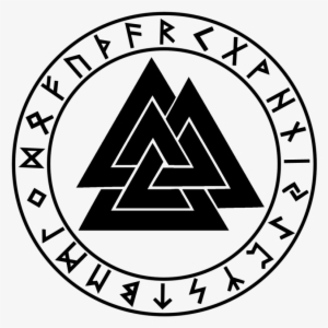 Valknut Runes - Valknut With Runes Tattoo - Free Transparent PNG ...