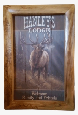 Aspen Log Picture Frame - Elk Canvas Painting Iphone 6 / 6s Phone Case #1214411