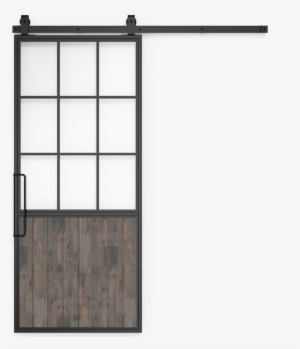 Shown With Barn Gray Wood Finish - Door #1214521