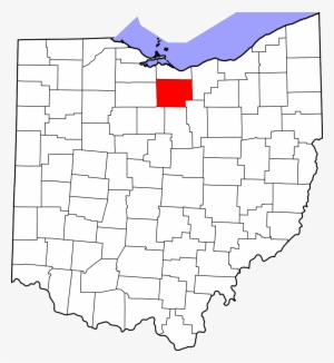 Map Of Ohio Highlighting Huron County - Medina County Ohio Map #1214607