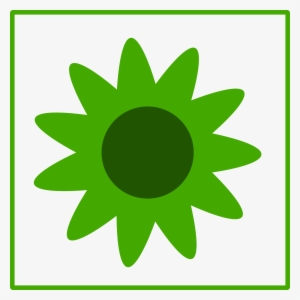 Eco Flower Icon Big Image Png - Green Sun Clipart #1215158
