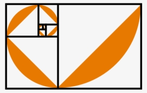 Fibonacci Spiral Orange 2 Clip Art - Fibonacci Clipart #1215214