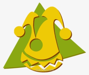 Court Jester Hat Royalty Free Vector Clip Art Illustration - Hat #1215442