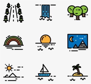 Landscapes Color - Highway Icons #1215547