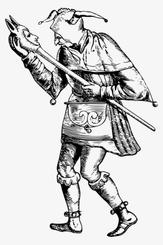 Middle Ages Jester Clown Cap And Bells Costume Free - Medieval Fool #1215613