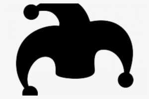 Pin Jesters Hat Clipart - Silhouette #1215790