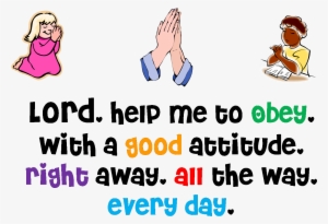 Parent Clipart Obey Your Parent - Lord Help Me To Obey #1215936