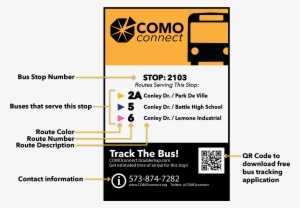 Bus Stop Signs - Como Connect #1215963