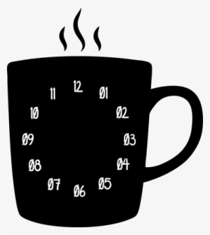 Coffee Cup Wall Clock Sticker - Reloj Taza #1216067