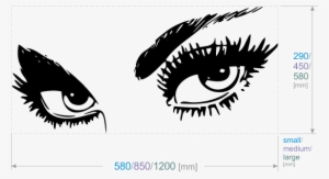 Colours Available - - Wall Sticker Eyes #1216353