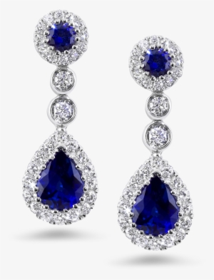 Blue Sapphire Earring Png #1217081