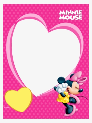 Download Cuadro Para Foto En Corazon Clipart Minnie - Minnie Mouse Png Frames #1217263