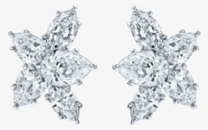 Winston™ Cluster By Harry Winston, Large Diamond Earrings - Harry Winston Cluster Earrings #1217487