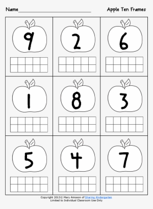 A Is For Apple - Apple Ten Frames #1218013