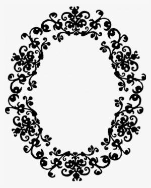 Round Vintage Vector Png - Border Oval Png #1218067
