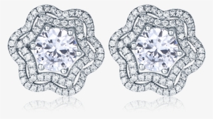 Romantic Celestial Multi-way Diamond Earrings Setting - Earring #1218222