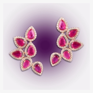 Split Design Diamond Earrings - Earring #1218320