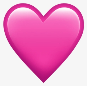 Pink Heart Emoji Png #1218576