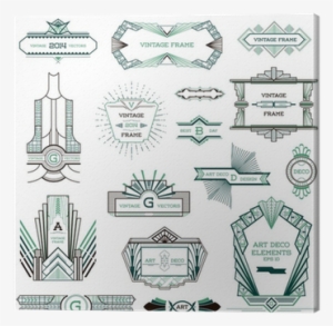 Art Deco Vintage Frames And Design Elements - Art Deco #1218650