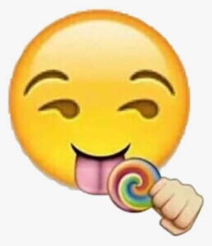 Lollipop Emoji Yellow Cute Nice New Swag Lol Omg Wow - Emojis Png #1218686