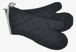 Black Oven Mitts - Flame Retardant Quilted Oven Mitts Commercial Grade #1219035