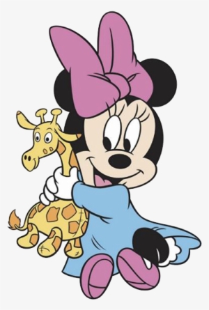Baby Minnie W/giraffe - Minnie Mouse Bebe Gif #1219309