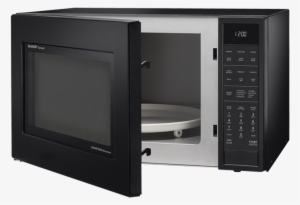 Smc1585bb Open Press Enter To Zoom In And Out - Sharp 1.5 Cu. Ft. 900w Convection Microwave Oven, Black #1219870