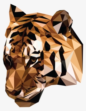 Tiger Polygongraphic Design - Polygon Tiger Png #1220169