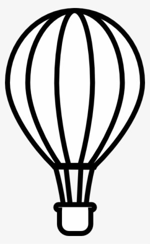 Drawn Balloon String Template - Outline Of Hot Air Balloon #1220778
