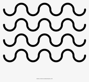 Water Waves Coloring Page - Line Art #1221062