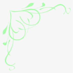 Convert To Base64 Greenheart Corner Border - Pastel Green Clipart #1221389