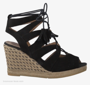 Schwarze Kanna Keilsandaletten 6314 #1221925