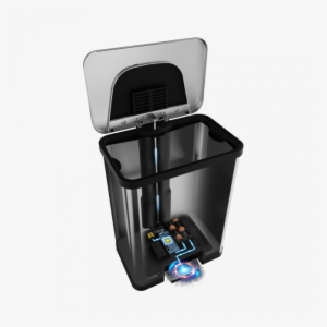 Tapcan Effortless One-tap Pedal Sensor Trash Can With - Waste Container #1222427
