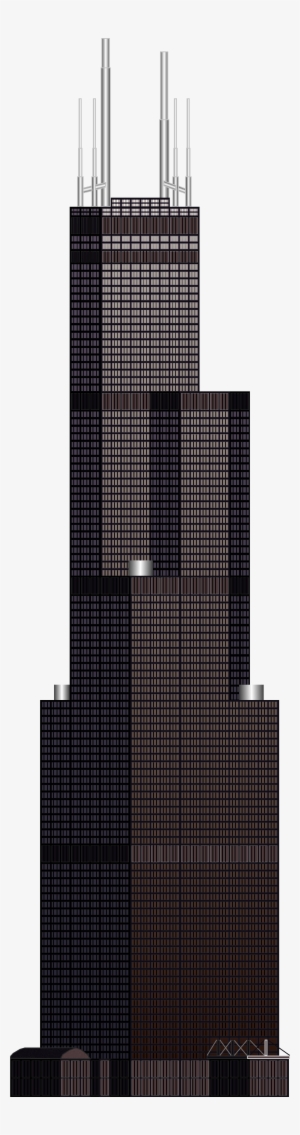Pc Drawing, Willis Tower, Door Decs, My Credit, Drawings, - Skyscraper 2d Png #1223370