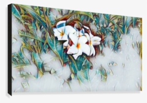 Greek Temples In Sicily Canvas Print - Giant White Arum Lily #1224326