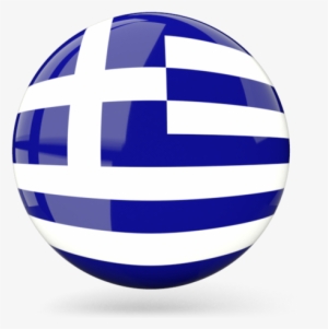 Greece Round Flag Png #1224390