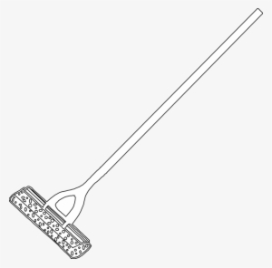 Mop Bucket Cart Line Art Coloring Book - Wiper Clipart Black And White #1225206