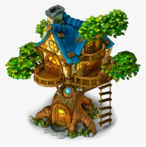Tree House - Tree House Cartoon Png #1225574