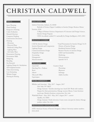 Website Resume - Christian Caldwell #1225598