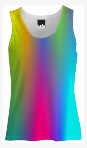 Shop Rainbow Tank Top Women Tank Top Women By Christy - Top Women Png #1225682