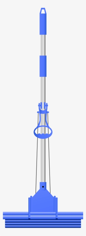 Sponge Mop Blue Png Clip Art Image - Mop #1226074