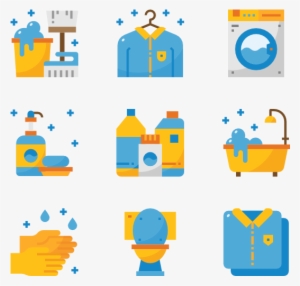Cleaning - Cleaning Icon Yellow Png #1226193